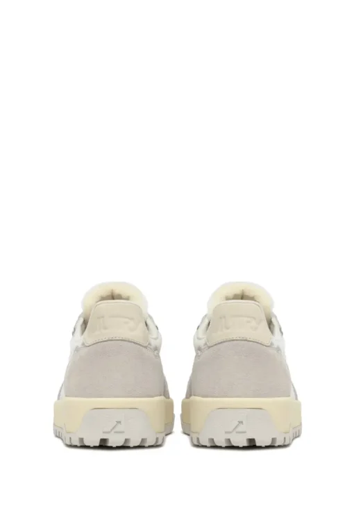 Sneakers super vintage low pelle grigio