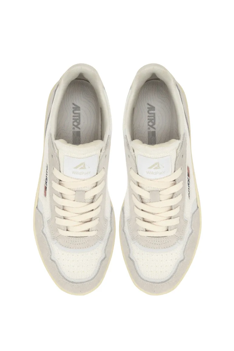 Sneakers super vintage low pelle grigio