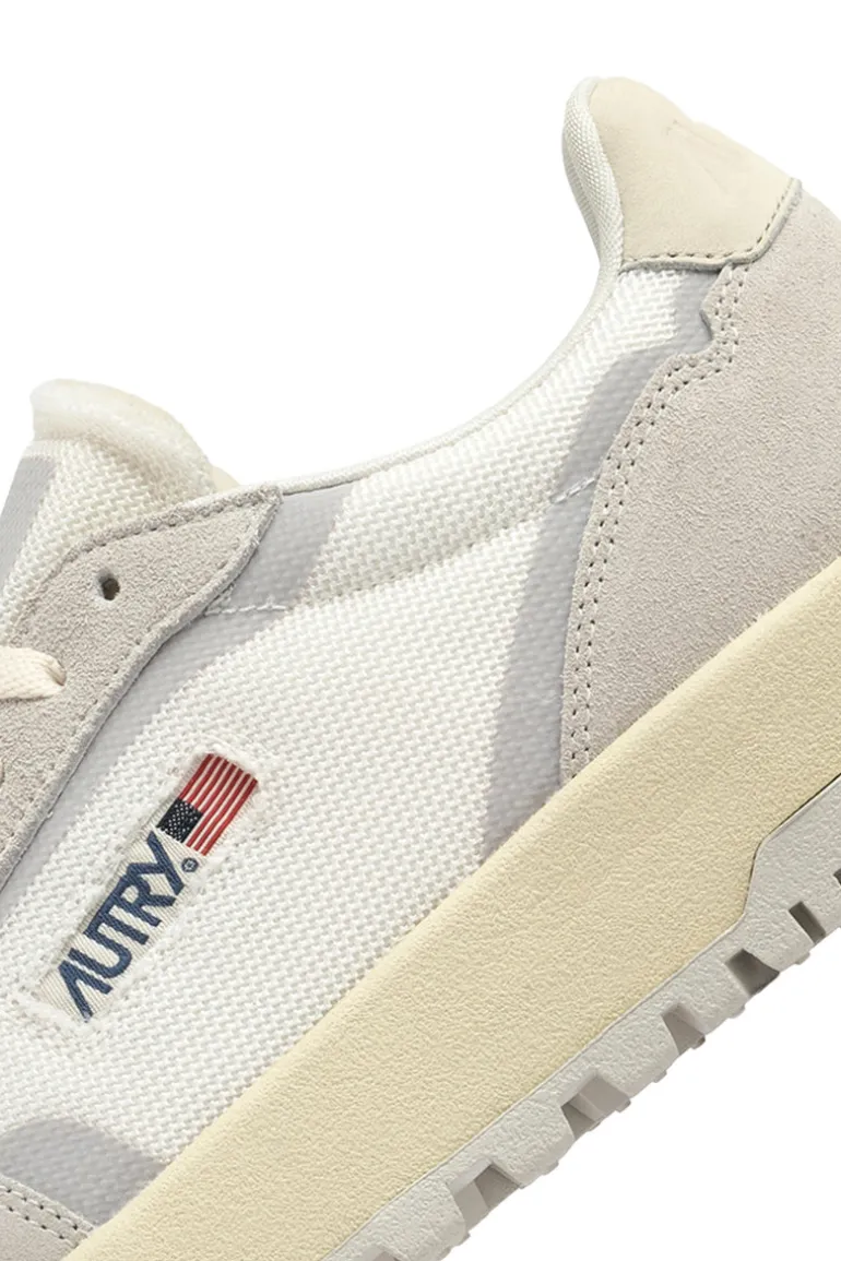 Sneakers super vintage low pelle grigio