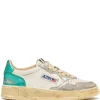 Sneakers super vintage pelle grigio