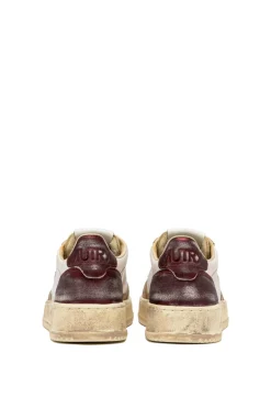 Sneakers super vintage pelle oro