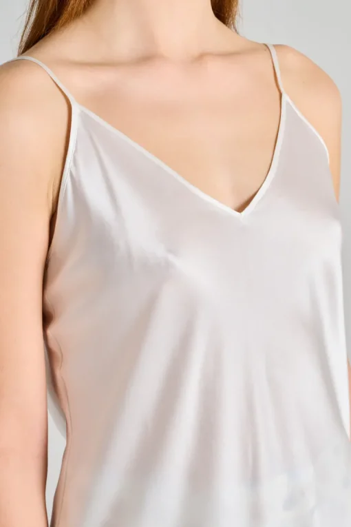Top bianco donna
