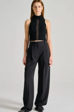 Top tricot nero
