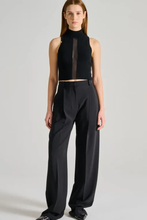 Top tricot nero