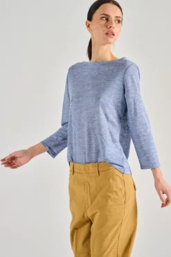 T-shirt 100% cotone azzurro