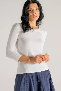 T-shirt 34 in cotone/elastan bianco