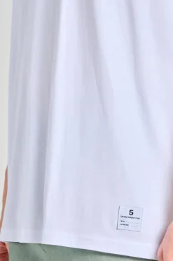 T-shirt bold cotone bianco