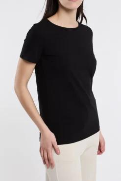 T-shirt mezza manica 95% co 5% ea nero