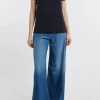 T-shirt mezza manica blu