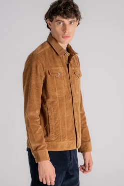 Wax jacket ogston in cotone/elastam